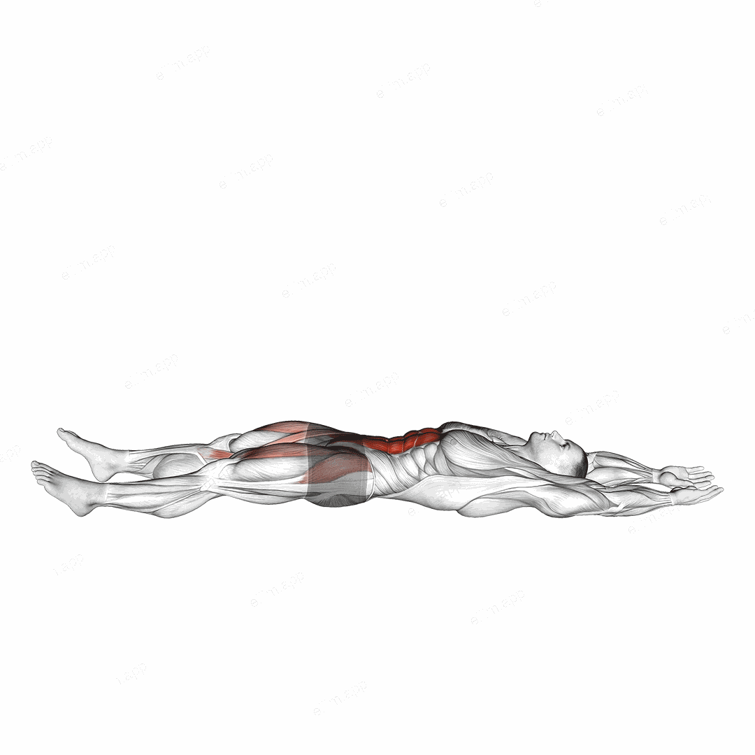 Straight Leg Sit-up exercise targeting Waist and Iliopsoas