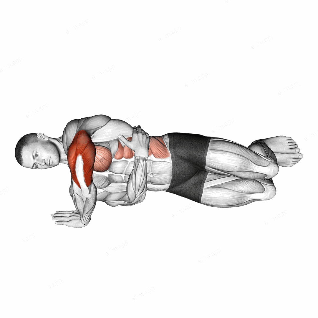 Side Push up exercise targeting Upper Arms