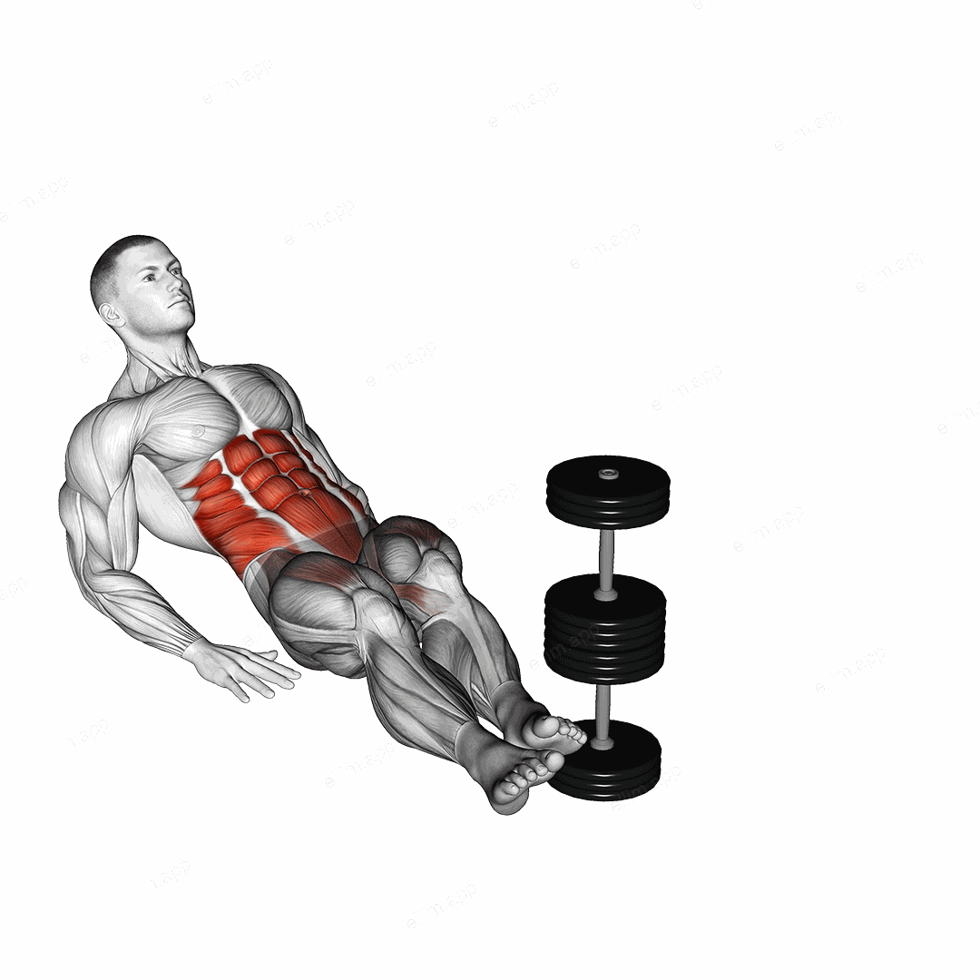 Seated Side to Side Leg Raise Crunch on Floor exercise targeting Waist