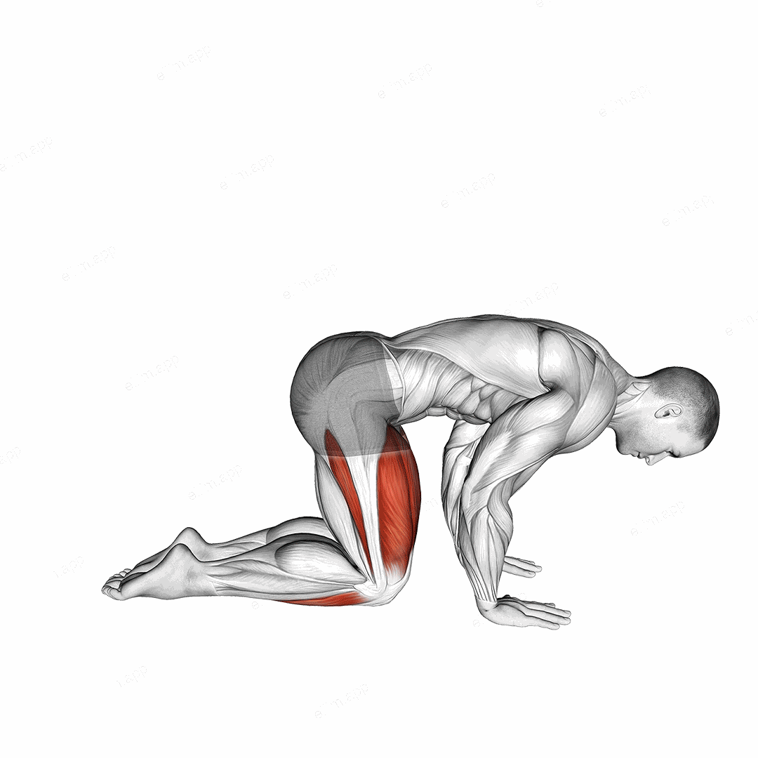 Yoga Vajrasana Thunderbolt Diamond Pose exercise targeting Stretching