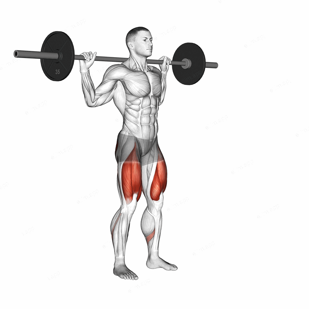 Barbell Lateral Lunge exercise targeting Hips and Gluteus Maximus