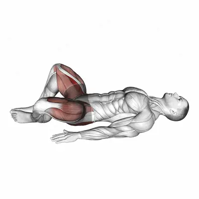 Bodyweight Frog Hip Thrust exercise targeting Hips