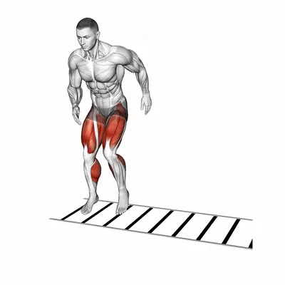 Lateral Ladder Drill exercise targeting Plyometrics
