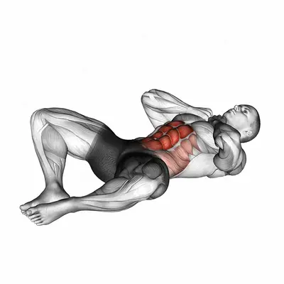 Groin Crunch exercise targeting Waist and Rectus Abdominis
