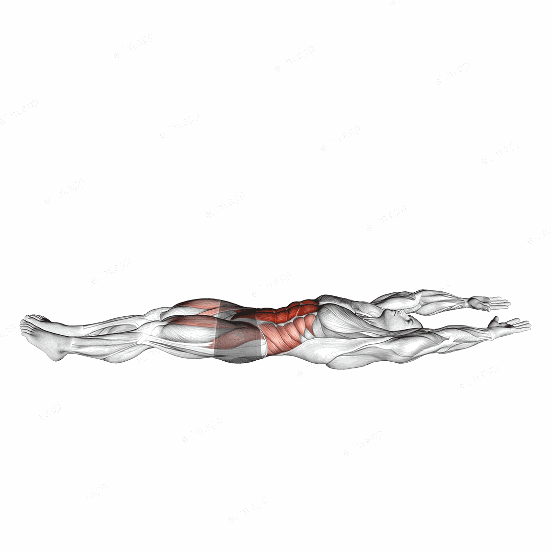 V-up Hold exercise targeting Waist