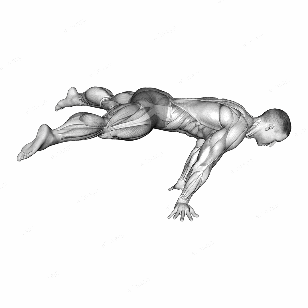 Straddle planche exercise targeting Waist