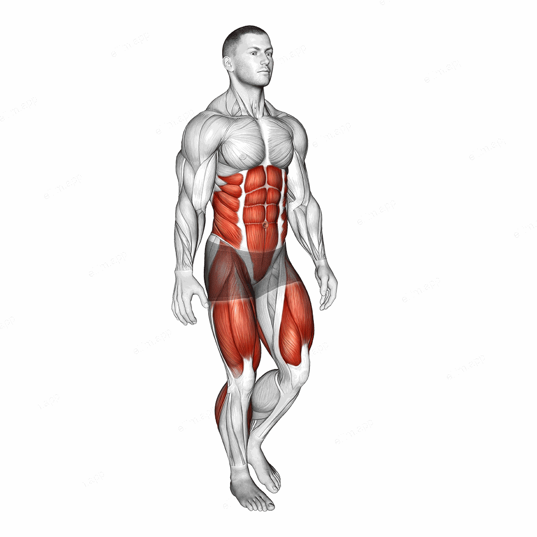 Single Leg Stand exercise targeting Plyometrics