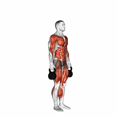 Kettlebell Burpee exercise targeting Plyometrics