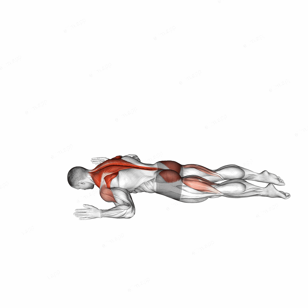 Superman W to Y exercise targeting Hips