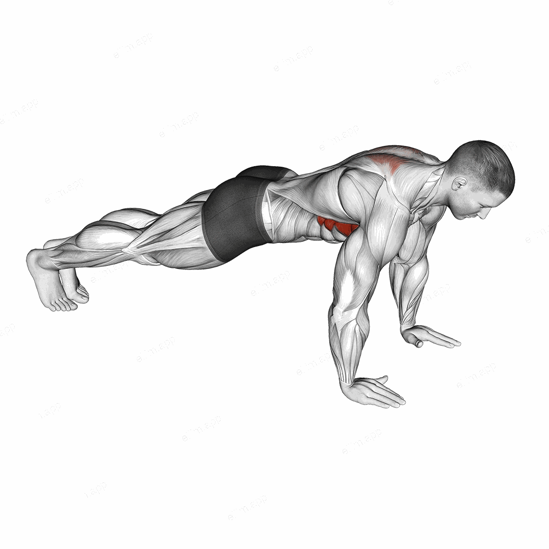 Scapula Push-Up exercise targeting Chest