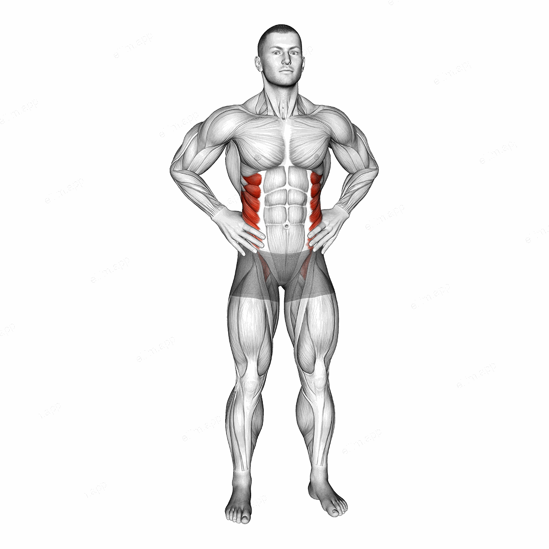 Middle Back Stretch exercise targeting Waist and Obliques