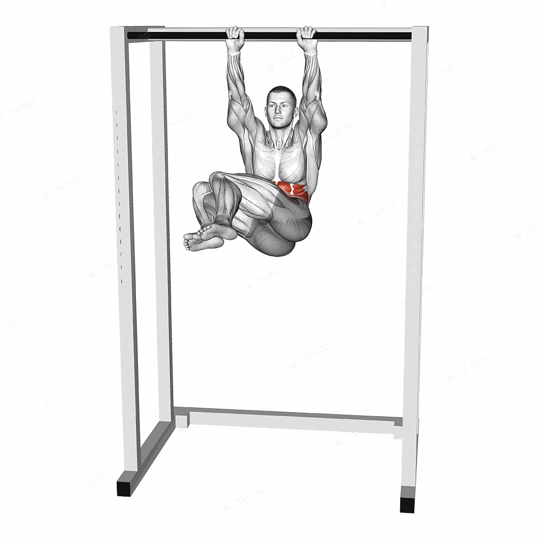 Hanging Half Windmill exercise targeting Waist