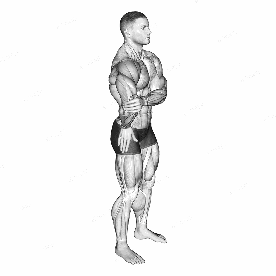 Elbow Out Rotator Stretch exercise targeting Shoulders