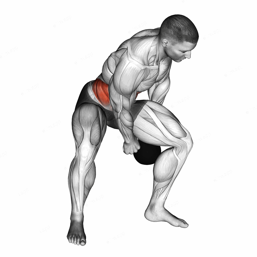Kettlebell Figure 8 exercise targeting Waist and Obliques