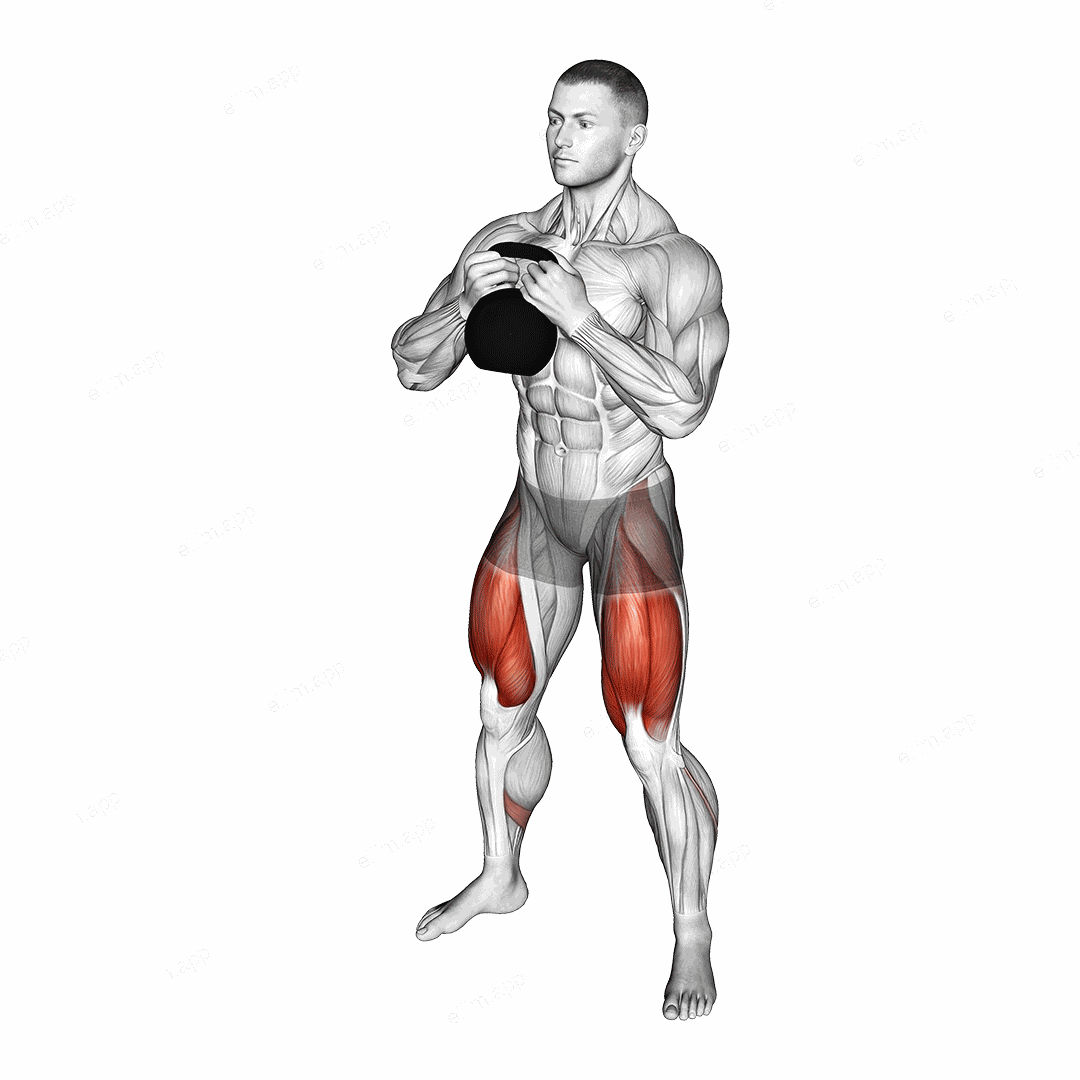 Kettlebell Sumo Squat exercise targeting Hips