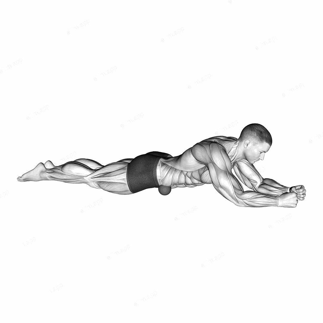 Roll Ball Iliacus - Abdominal Region exercise targeting Hips
