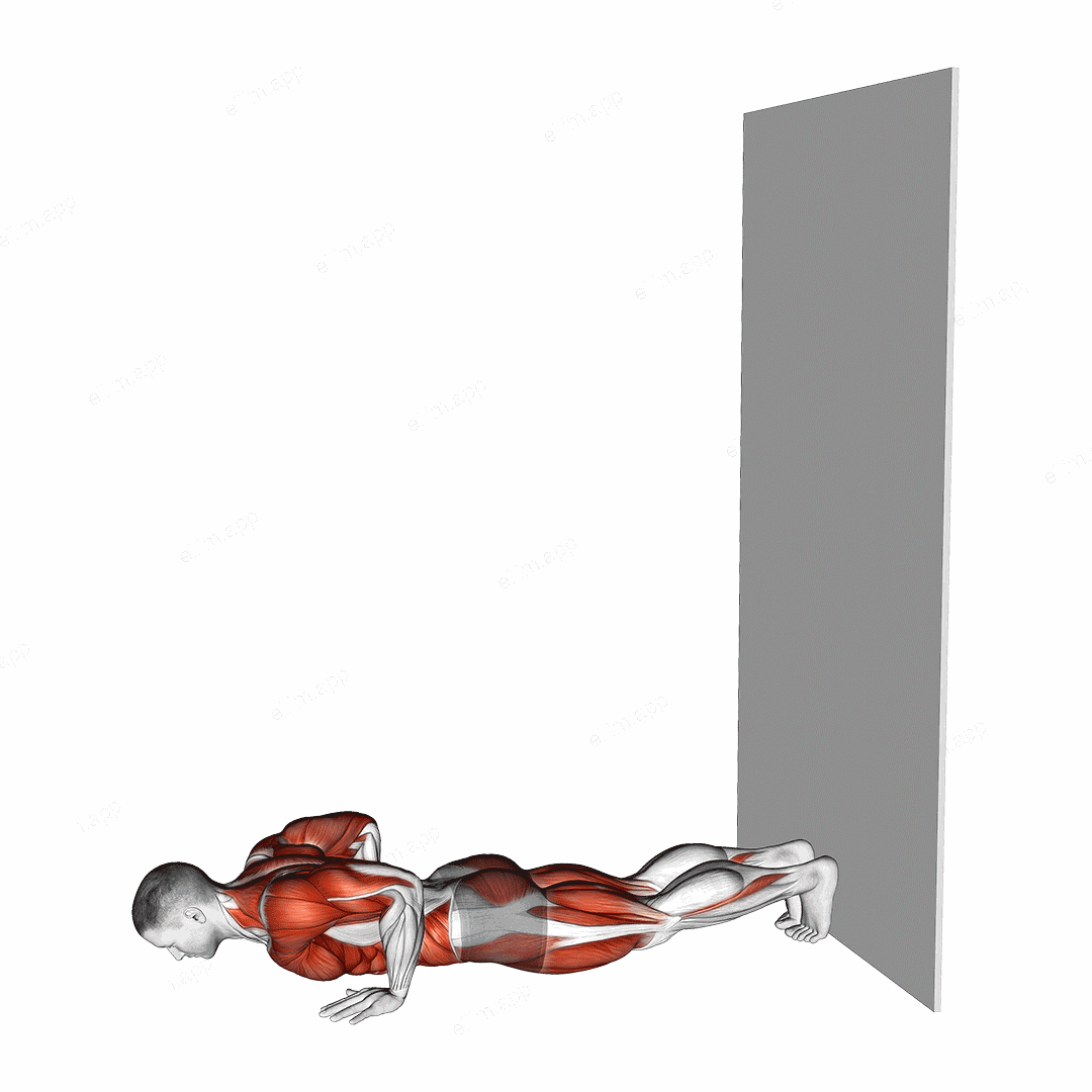 Wall Walks exercise targeting Plyometrics