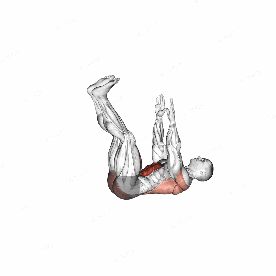 Straight Leg Dead Bug exercise targeting Waist