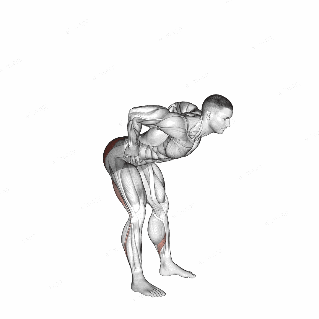 Bodyweight Good Morning exercise targeting Hips