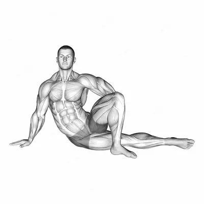 Lying Abductor Stretch exercise targeting Hips and Gluteus Medius