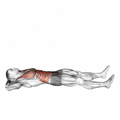 Prisoner Half Sit-up exercise targeting Waist and Iliopsoas