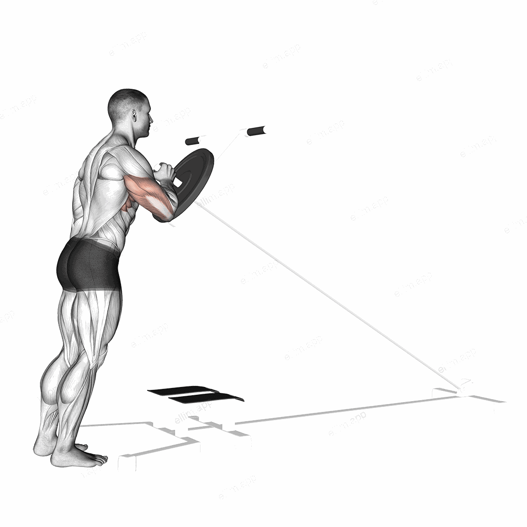 Lever One Arm Shoulder Press (plate loaded) exercise targeting Shoulders and Deltoid Anterior