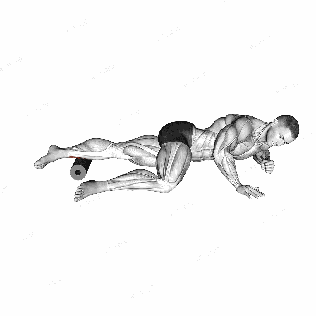 Roll Peroneal (Single Leg) Side Lying on Floor exercise targeting Calves
