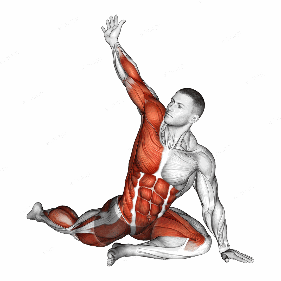 Lying Leg Tuck Hip Twist Stretch exercise targeting Chest and Hips