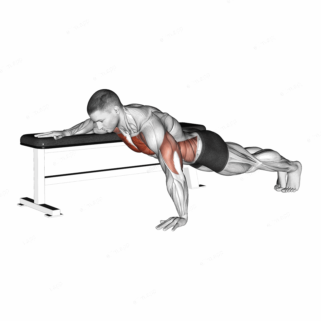 Twist Push-up exercise targeting Chest and Pectoralis Major Clavicular Head