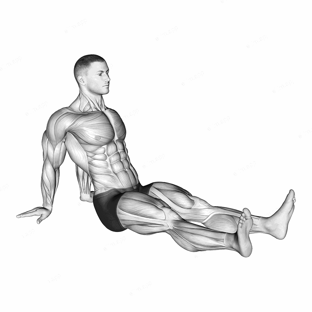 Seated Shoulder Flexor Depresor Retractor Stretch exercise targeting Shoulders
