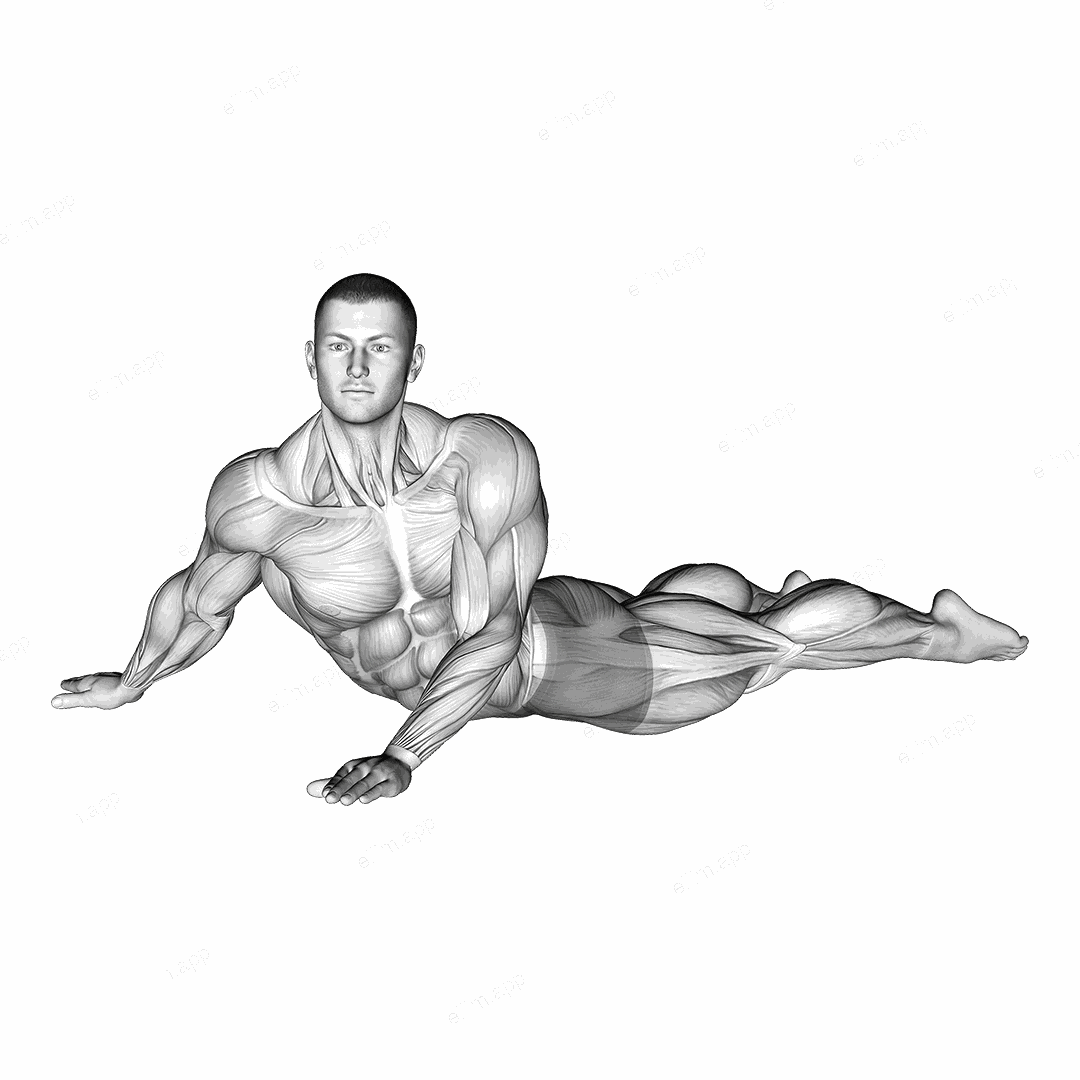 Rotating Stomach Stretch exercise targeting Waist and Obliques
