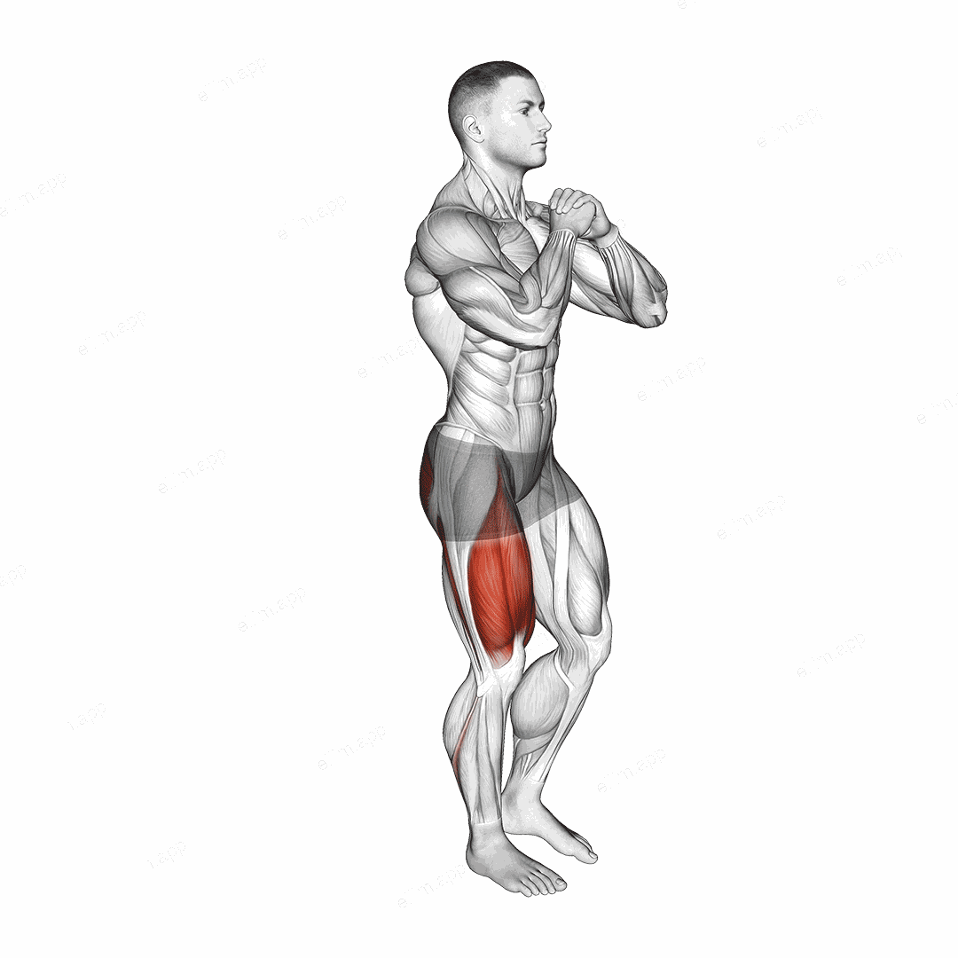 Bodyweight Single Leg Squat exercise targeting Thighs