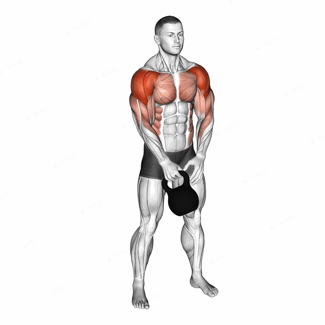 Kettlebell Slingshot exercise targeting Shoulders and Deltoid Anterior