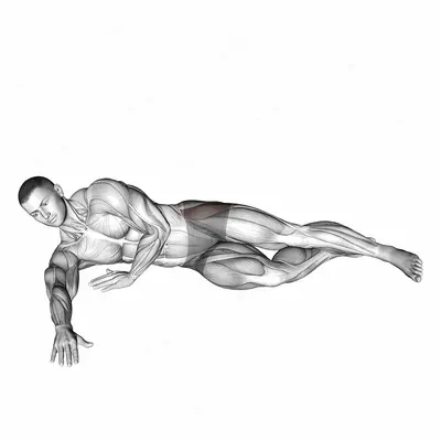 Side Hip Abduction exercise targeting Hips and Gluteus Medius
