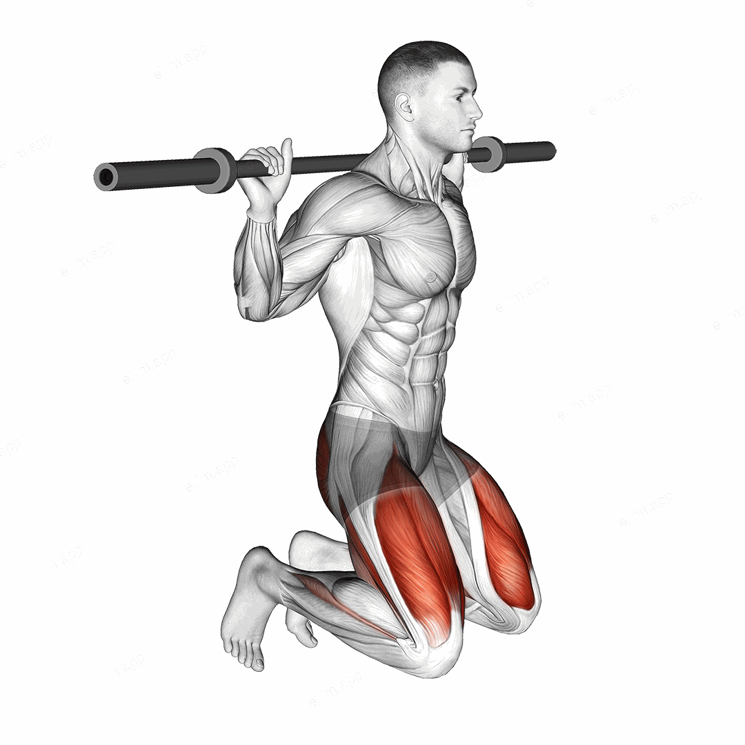 Kneeling Jump Squat exercise targeting Hips and Gluteus Maximus