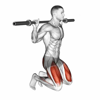 Kneeling Jump Squat exercise targeting Hips and Gluteus Maximus