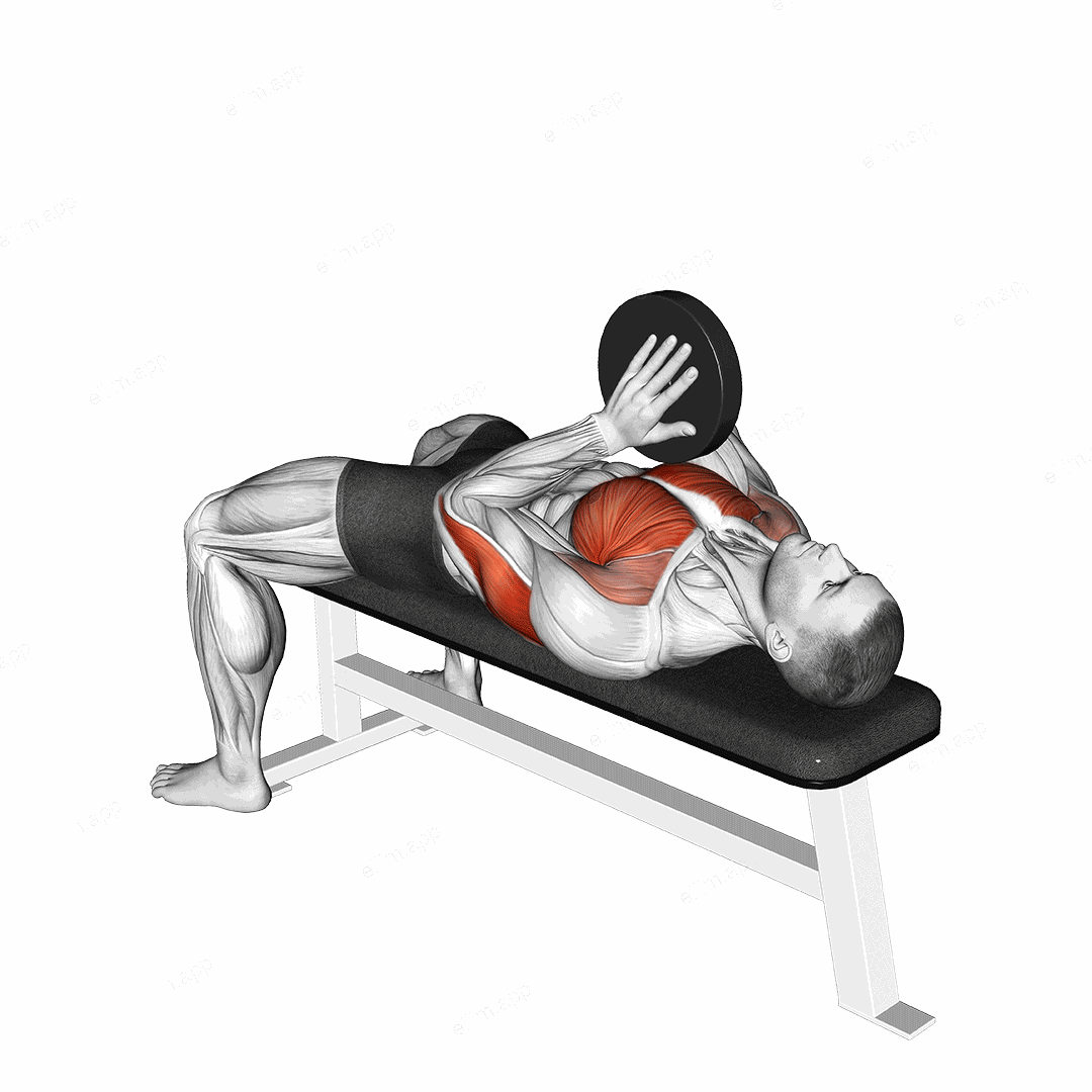Svend Bench Press exercise targeting Upper Arms