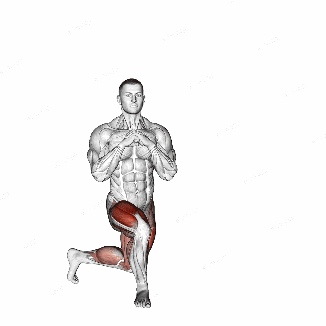 Curtsey Squat exercise targeting Gluteus Medius and Gluteus Minimus