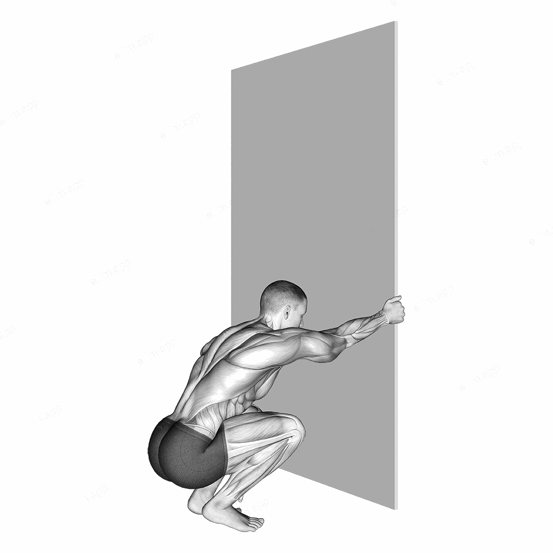 Reaching upper back stretch exercise targeting Back