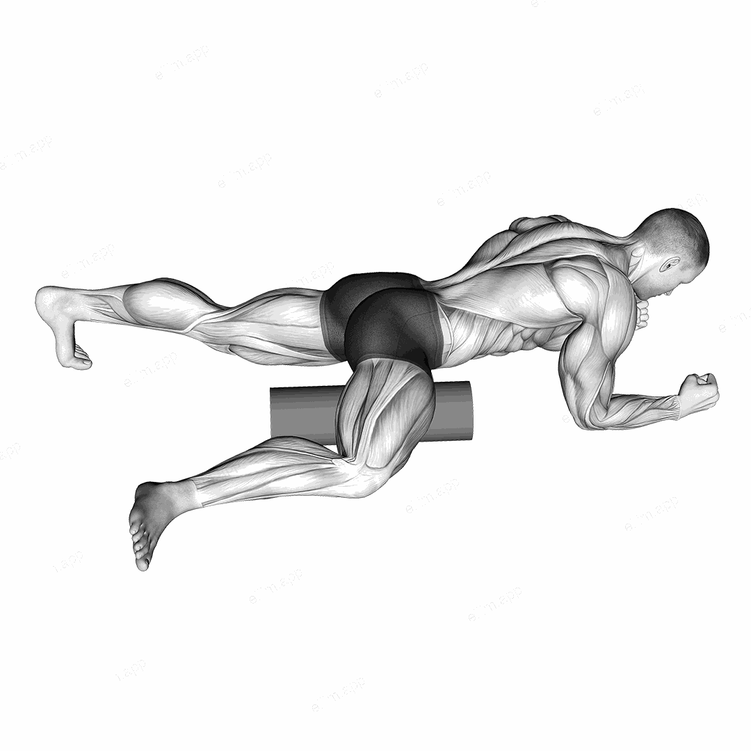 Roll Hip Stretch exercise targeting Hips and Gluteus Medius
