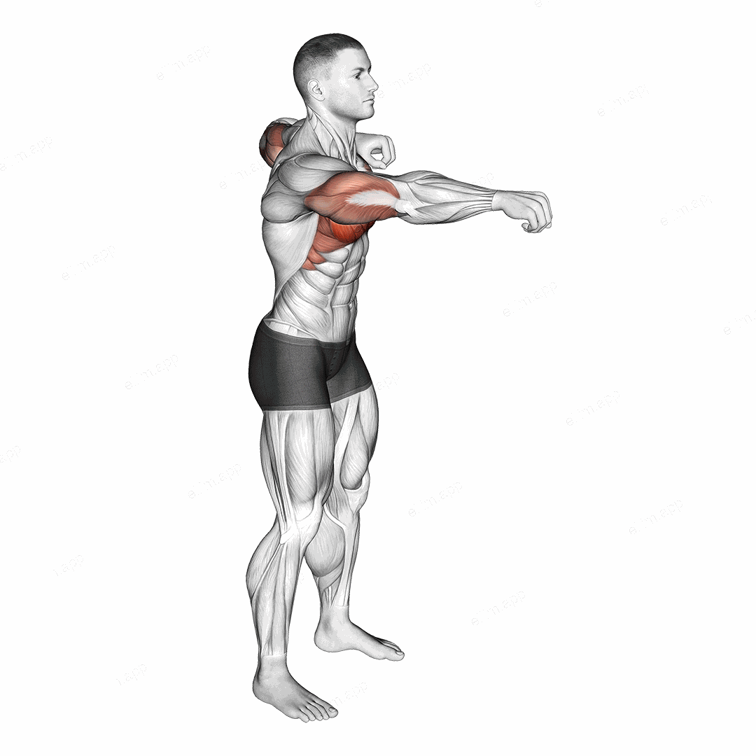 Push and Pull Bodyweight exercise targeting Chest