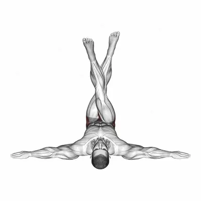 Lying Criss Cross Legs exercise targeting Hips