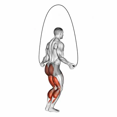 Jump Rope exercise targeting Thighs and Adductor Magnus