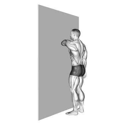 Shoulder Extensor Adductor And Retractor Stretch exercise targeting Shoulders