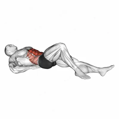 Curl-up exercise targeting Waist and Rectus Abdominis