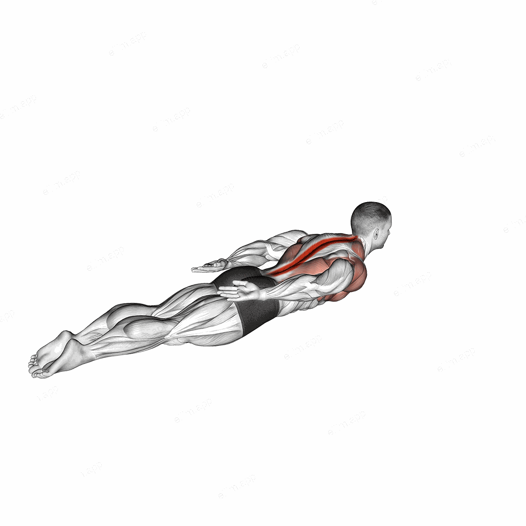 Around the World Superman exercise targeting Hips