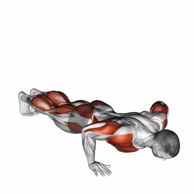 Push-up Pike Toe Touch exercise targeting Plyometrics