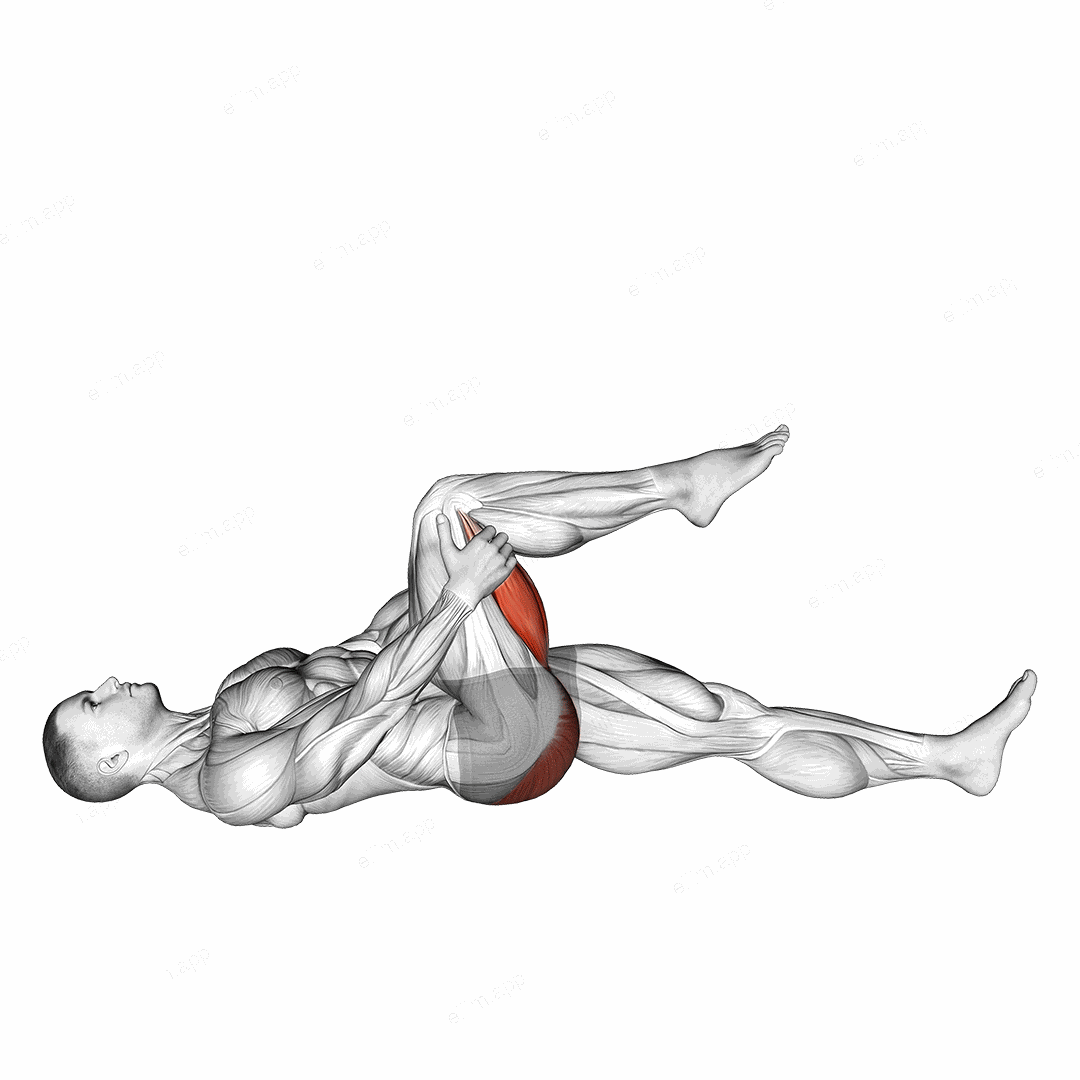 Leg Up Hamstring Stretch exercise targeting Thighs
