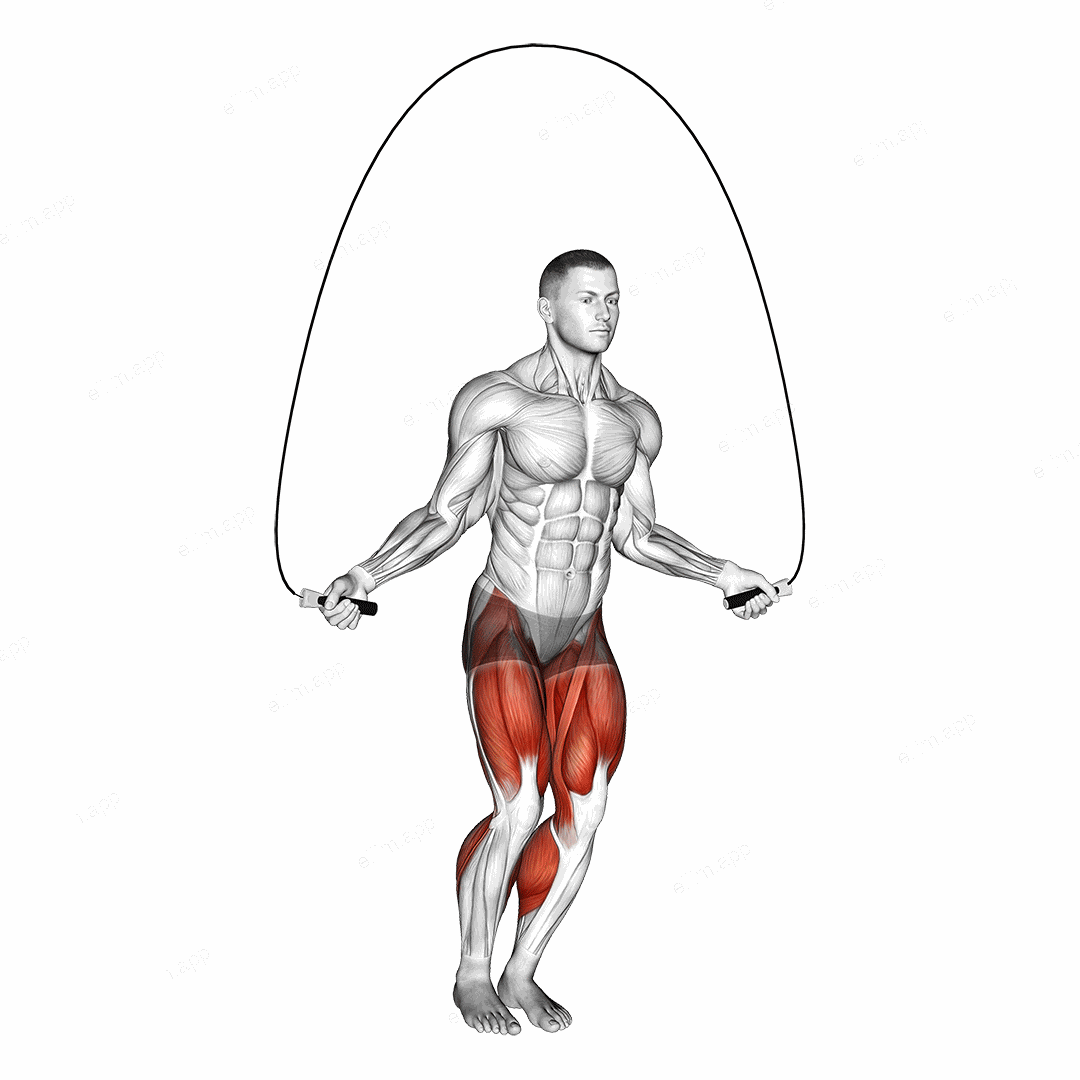 Side to Side Jump Rope exercise targeting Cardio