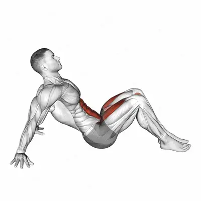 Boat Stretch exercise targeting Waist and Iliopsoas